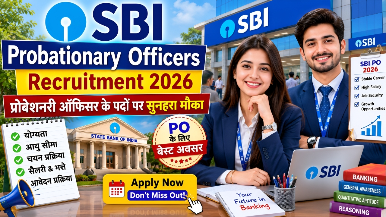 SBI Probationary Officers Recruitment 2026: प्रोबेशनरी ऑफिसर के पदों पर सुनहरा मौका, जानें पूरी जानकारी